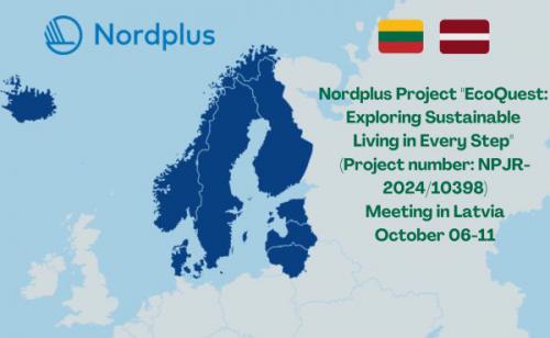 Nordplus Junior programos projekto veiklos Latvijoje